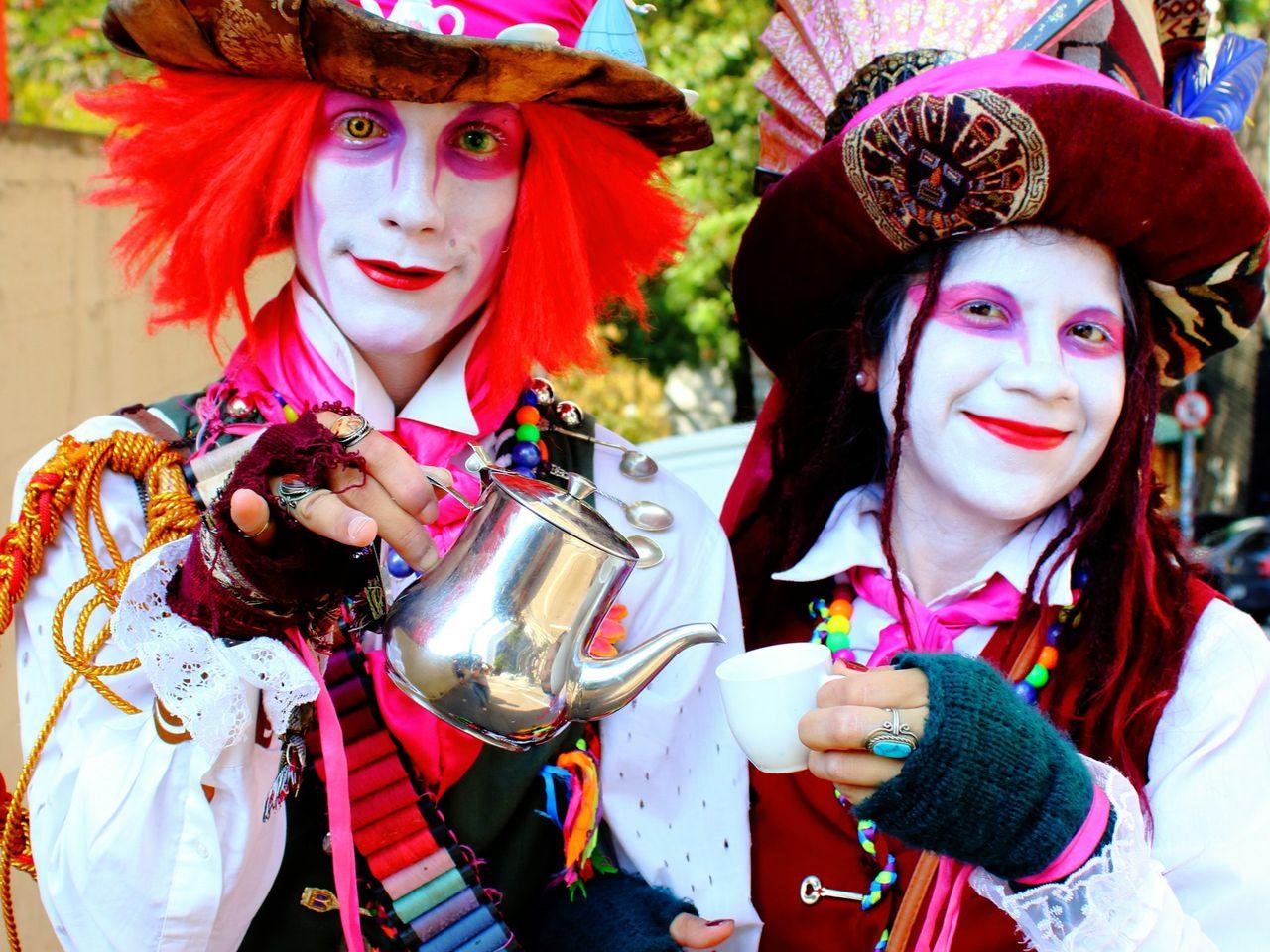 a couple of people that are standing together